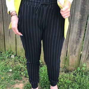 Kacee pinstripe Joggers